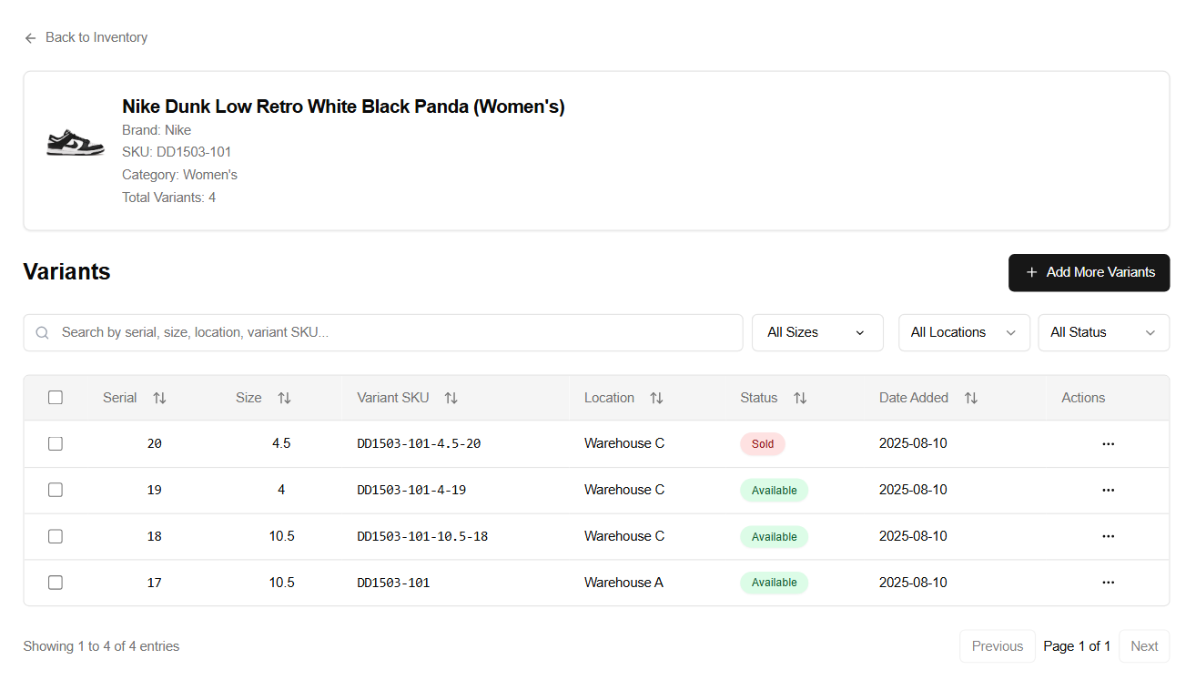 Tracks every detail per pair
